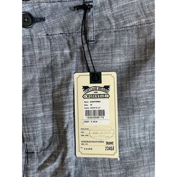 Colours Alexander Julian MensNWT Denim Blue Cotton Shorts Regular Fit 36 - Picture 2 of 4